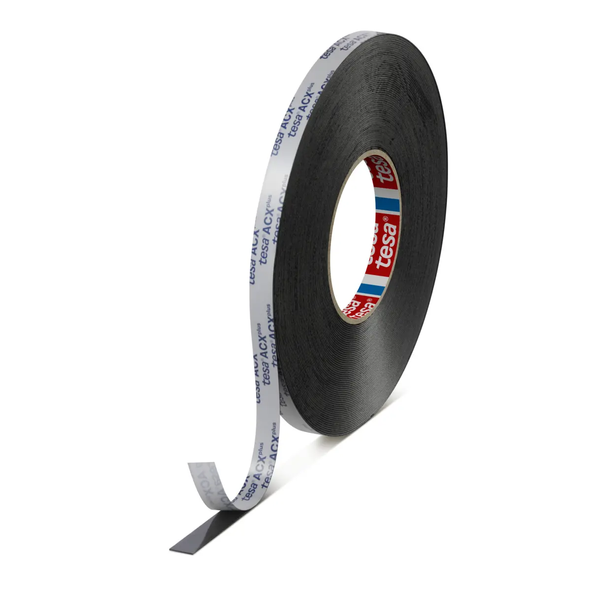 Produktfoto 1 von Tesa ACXplus 7063 Tesa ACXplus 7063 Acrylschaum Doppelseitiges PE-Schaumband doppelseitig, Schwarz, Stärke 0.8 mm, 12 mm