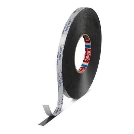 Produktfoto 1 von Tesa ACXplus 7063 Tesa ACXplus 7063 Acrylschaum Doppelseitiges PE-Schaumband doppelseitig, Schwarz, Stärke 0.8 mm, 12mm