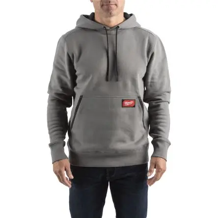 Produktfoto 1 von Milwaukee Midweight Herren Kapuzenpullover, 30 % Polyester, 70 % Baumwolle Grau Überziehen, Größe M