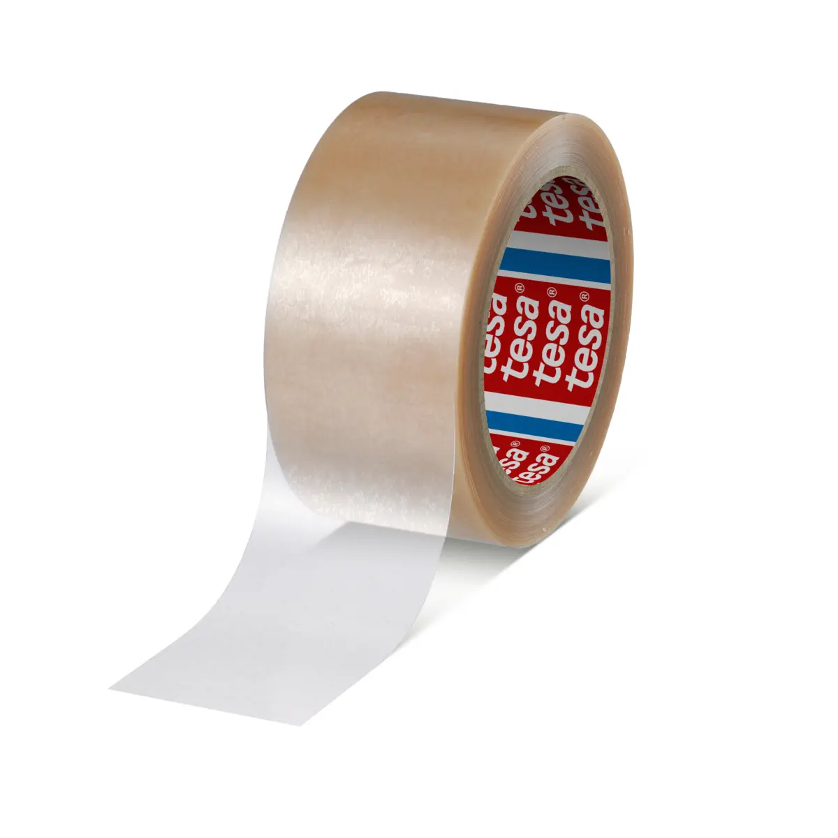 Produktfoto 1 von Tesa 4124 Packband, Polyvinylchloridfolie, Weiß, Klar, Stärke 0.065 mm
