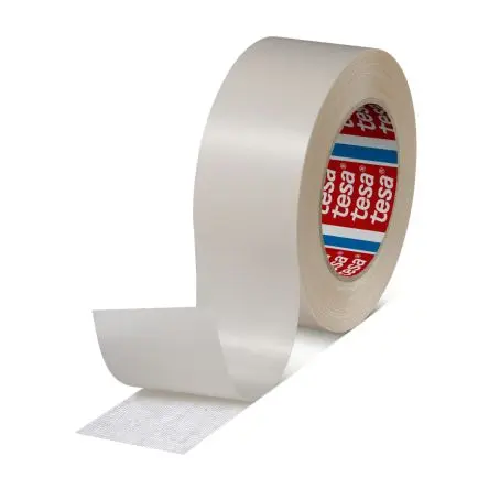 Produktfoto 1 von Tesa 51960 Doppelseitiges Klebeband, Lichtdurchlässig, 0 °C bis 120 °C, Stärke 0.248 mm 30N/cm Polypropylen, 38mm x 25 m