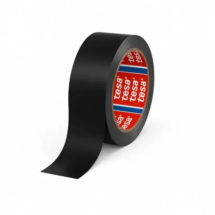 Produktfoto 1 von Tesa 60404 Packband, Polyvinylchloridfolie, Schwarz, Stärke 0.067 mm, 50mm x 66 m