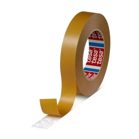 Produktfoto 1 von Tesa 51570 Doppelseitiges Klebeband, Braun, 0 °C bis 40 °C, Stärke 0.11 mm Vlies, 25mm x 50 m