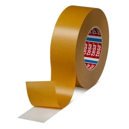 Produktfoto 1 von Tesa 64620 Doppelseitiges Klebeband, Weiß, 40 °C bis 80 °C, Stärke 0.185 mm 30N/cm Polypropylen, 50mm x 50 m