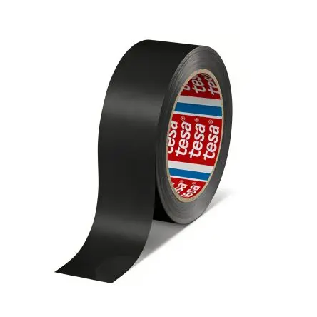 Produktfoto 1 von Tesa 60404 Packband, Polyvinylchloridfolie, Schwarz, Stärke 0.067 mm, 38mm x 66 m