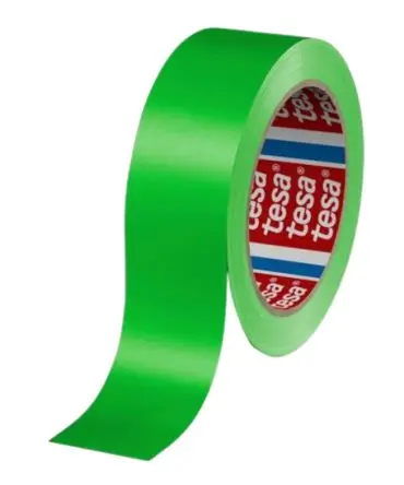 Produktfoto 1 von Tesa 60404 Verpackungsklebeband, Polyvinylchloridfolie, Rot, Stärke 0.067 mm, 25mm x 66 m