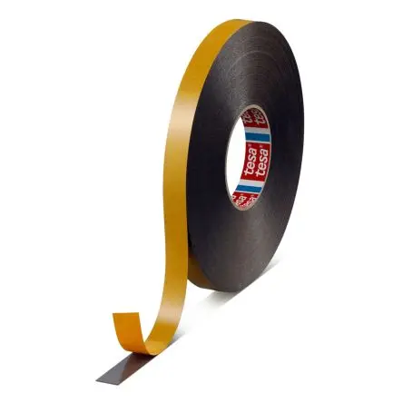 Produktfoto 1 von Tesa 62932 Tesa 62932 Polyethylenschaum Schaumstoff Klebeband doppelseitig, Schwarz, Stärke 0.5 mm, 19mm x 50 m, 17N/cm