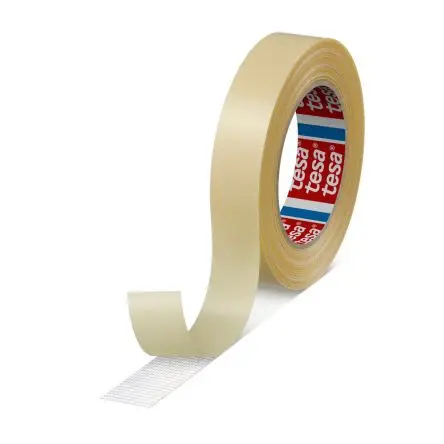 Produktfoto 1 von Tesa 4934 Doppelseitiges Klebeband, Weiß, -40 °C bis 60 °C, Stärke 0.2 mm 35N/cm Gewebe, 25mm x 25 m