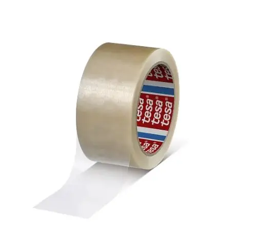 Produktfoto 1 von Tesa 4120 Verpackungsklebeband, Polyvinylchloridfolie, Klar, Weiß, Stärke 0.049 mm