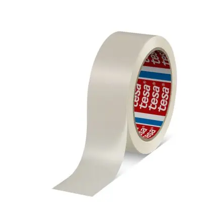 Produktfoto 1 von Tesa 4120 Packband, Polyvinylchloridfolie, Weiß, Stärke 0.049 mm, 38mm x 66 m