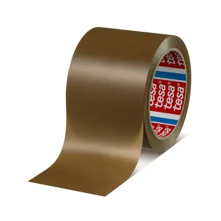 Produktfoto 1 von Tesa 4120 Verpackungsklebeband, Polyvinylchloridfolie, Klar, Weiß, Stärke 0.049 mm, 75mm x 66 m