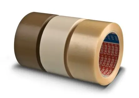 Produktfoto 1 von Tesa 04100-00076-00 Paketband, PVC-Folie, Kunstleder, Stärke 0.065mm, 50mm x 1000m