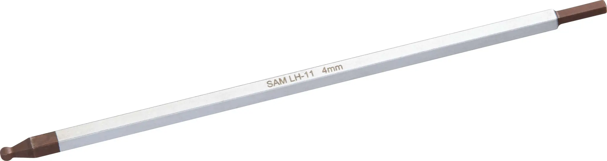Produktfoto 1 von SAM 4 mm 4 mm Sechskant-Kugelkopf Schraubbit, Sechskant Chrom Vanadium Stahl, 175 mm