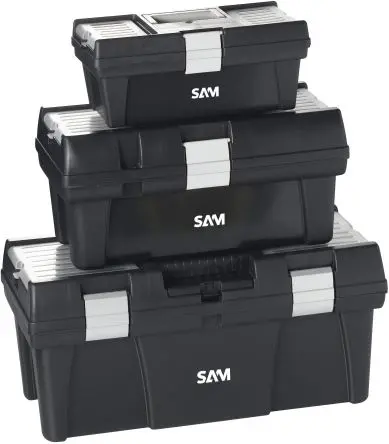 Produktfoto 1 von SAM Polyvinylchlorid Werkzeugbox, 3.675 kg