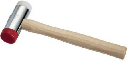 Produktfoto 1 von SAM Schonhammer, Verchromter Stahl Schlagflächen austauschbar 570 g, Ø 38 mm