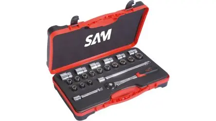 Produktfoto 1 von SAM Steckschlüsselsatz 1/2 in Vierkant 22-teilig