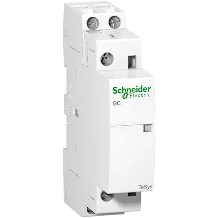 Produktfoto 1 von Schneider Electric TeSys GC Schütz 220V ac, 240 V ac-Spule, 2-polig, 250V ac / 25 A 240V ac 1.6 W 2 Schließer