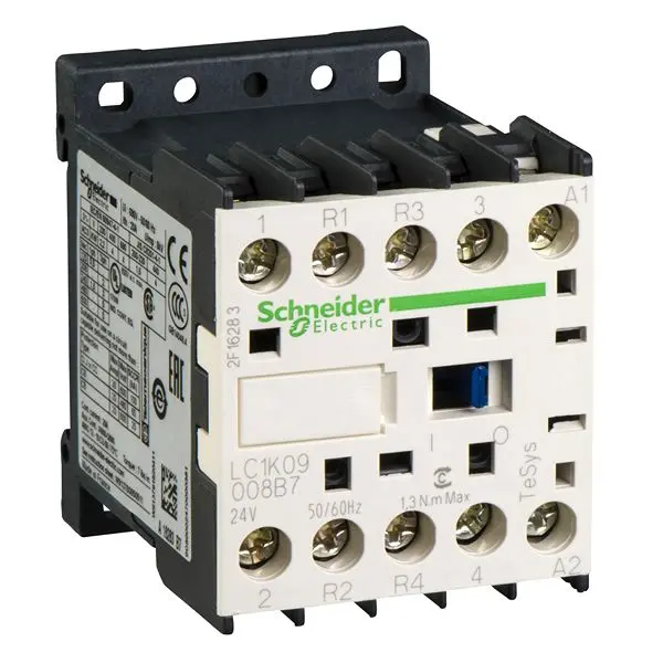 Produktfoto 1 von Schneider Electric LC1K Schütz 24 V ac-Spule, 4-polig, 690V ac / 20 A 24 V ac 30 VA 2 Schließer/2 Öffner AC