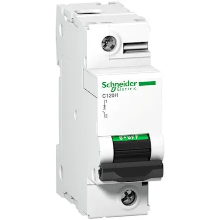 Produktfoto 1 von Schneider Electric A9N1 Miniaturüberlastschalter Typ B, Pol 1-polig 80A 400V ac, Abschaltvermögen 4.5 kA Acti9 144 V dc