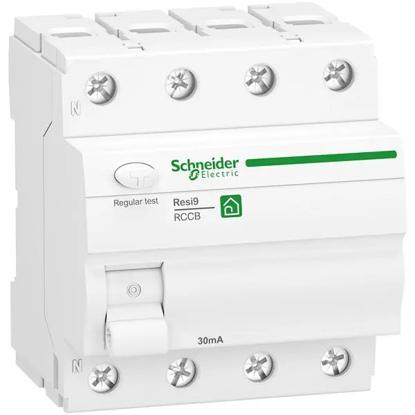 Produktfoto 1 von Schneider Electric R9R RCCB, 4-polig, 40A, 30mA Typ F Resi9 400V ac