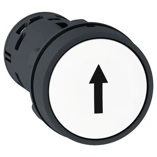 Produktfoto 1 von Schneider Electric Harmony XB7 Druckschalter Weiß Federrückstellung Panel Ø 22 mm, 1 Schließer/1 Öffner, IP20, IP65