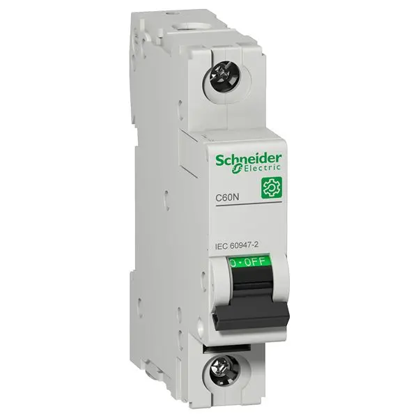 Produktfoto 1 von Schneider Electric M9F1 Miniaturüberlastschalter Typ D, Pol 1-polig 1 A 415 V ac, Abschaltvermögen 3 kA Multi9 72 V dc