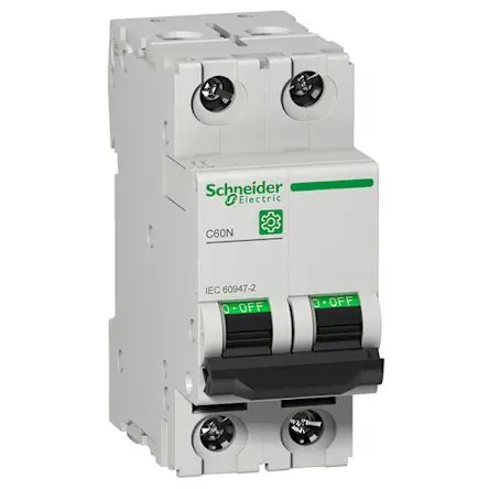 Schneider Electric M9F1 Miniaturüberlastschalter Typ D, Pol 2-polig 25A 440V ac, Abschaltvermögen 6 kA Multi9 125 V dc
