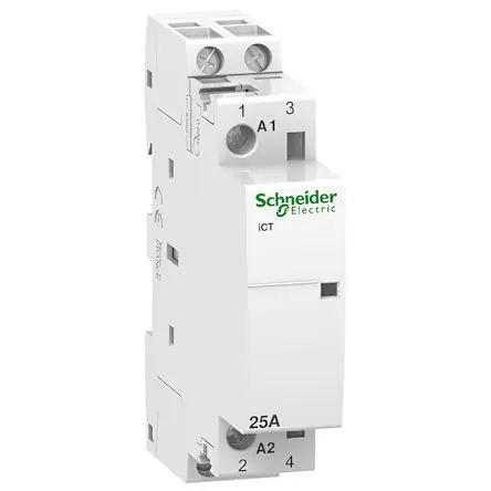 Produktfoto 1 von Schneider Electric ICT Schütz 220V ac, 240 V ac-Spule, 2-polig, 250V ac / 25 A 240V ac 0.9 W 2 Schließer Motorsteuerung