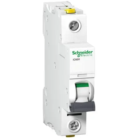 Produktfoto 1 von Schneider Electric A9F0 Miniaturüberlastschalter Typ C, Pol 1-polig 6A 230V ac, Abschaltvermögen 42 kA Acti9 72 V dc