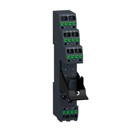 Produktfoto 1 von Schneider Electric Relaissockel zur Verwendung mit RSB1A160, RSB2A080 Relais RSZ, 2 -Kontakt, DIN-Hutschiene, 300V