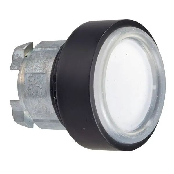 Produktfoto 1 von Schneider Electric Harmony XB4 Drucktastenkopf Ø 22.5 mm, Weiß Federrückstellung Rund, IP66