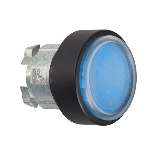 Produktfoto 1 von Schneider Electric Harmony XB4 Drucktastenkopf Ø 22 mm, Blau Federrückstellung Rund, IP66