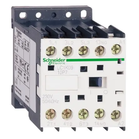 Produktfoto 1 von Schneider Electric LC1K Schütz 24V ac-Spule, 3-polig, 690V ac / 6 A 24V ac 3 kW 3 Schließer Motorsteuerung