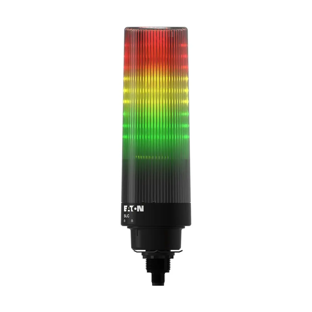 Produktfoto 1 von Eaton SLC LED Signalturm 3-stufig Linse Grün, Rot, Gelb +