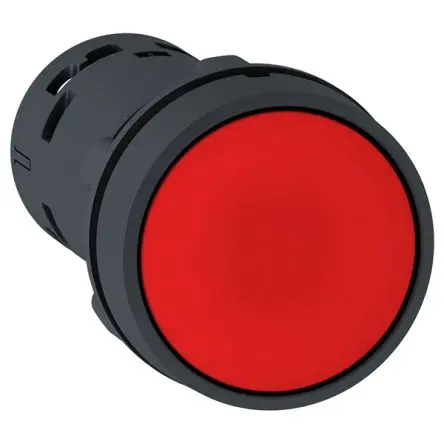 Produktfoto 1 von Schneider Electric Harmony XB7 Druckschalter Rot Federrückstellung Panel Ø 22.5 mm, 1 Schließer/1 Öffner 250 V ac, IP20,