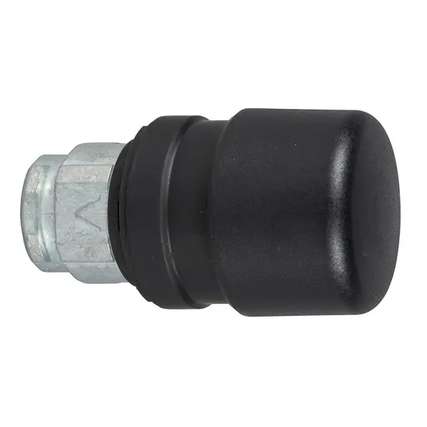 Produktfoto 1 von Schneider Electric Harmony XB4 Drucktastenkopf Ø 22 mm, Schwarz Federrückstellung Pilzkopf, IP66