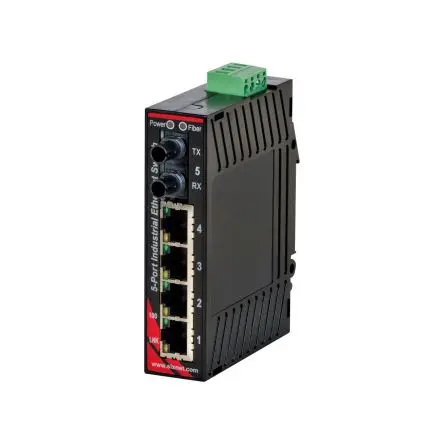 Produktfoto 1 von N-Tron SL-5ES Ethernet-Switch / 100Mbit/s 4, bis 20 km, DIN-Hutschiene, 10/30 V dc