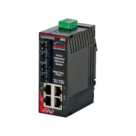 Produktfoto 1 von N-Tron SL-6RS Ethernet-Switch / 100Mbit/s 4, DIN-Hutschiene, 10/30 V dc