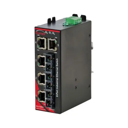 Produktfoto 1 von N-Tron SLX Ethernet-Switch / 100Mbit/s 5, bis 120 km, DIN-Hutschiene, 10/30 V dc