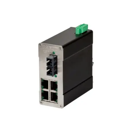 Produktfoto 1 von N-Tron 105FX Ethernet-Switch / 100Mbit/s 4, bis 2 km, DIN-Hutschiene, 10/30 V dc