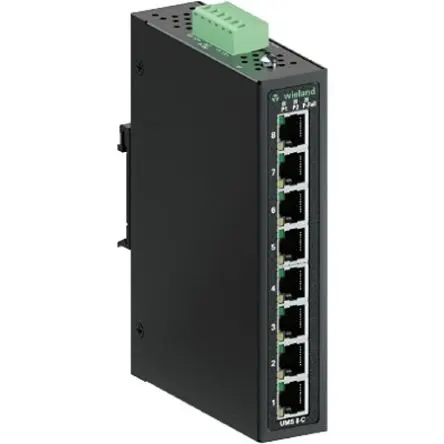 Produktfoto 1 von Wieland WIENET UMS 8-C Netzwerk Switch 8-Port Unmanaged