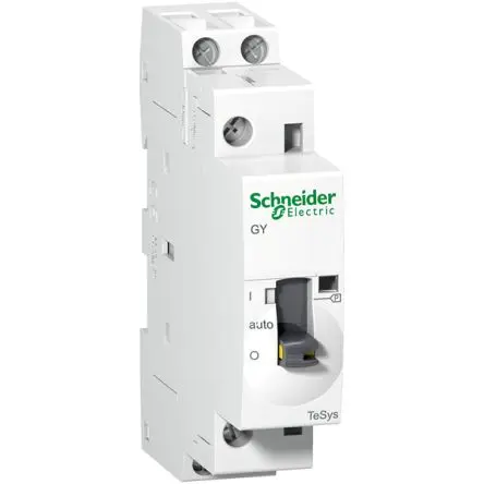 Produktfoto 1 von Schneider Electric GY16 Schütz 24V ac-Spule, 2-polig, 250V ac / 16 A 24V ac 250 V 2 Schließer Motorsteuerung, Gerade