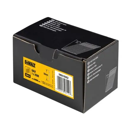 Produktfoto 1 von DeWALT Nagel L. 50 mm, Ø 1.6 mm, Typ Endbearbeitung, Galvanisiert Stahl