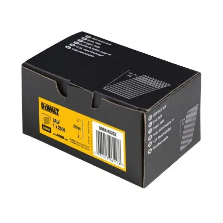 Produktfoto 1 von DeWALT Nagel L. 32 mm, Ø 1.6 mm, Typ Endbearbeitung, Galvanisiert Stahl