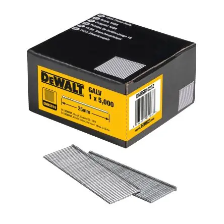 Produktfoto 1 von DeWALT Nagel L. 25 mm, Ø 1.6 mm, Typ Endbearbeitung, Galvanisiert