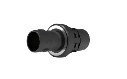 Amphenol NEXUS Technologies NX-A10YAR 47 mm Industrie-Rundsteckverbinder Stecker 10-polig Stecker Inline IP68, IP69K