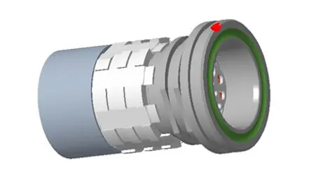 Produktfoto 1 von Amphenol NEXUS Technologies A10WDM 50 mm Industrie-Rundsteckverbinder Buchse 9-polig Buchse Kabel IP68, IP69K