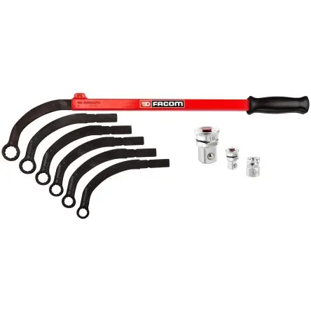 Facom Schraubenschlüsselsatz Schraubenschlüsselsatz mit Riemenspannermutter, 5-teilig 13 to 19 mm