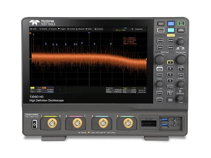 Produktfoto 1 von Teledyne LeCroy T3DSO3000HD Speicher Tisch Digital-Oszilloskop 4-Kanal Analog / 16 Digital 350MHz