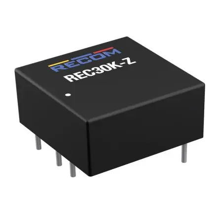 Recom REC30K DC/DC Konverter, 24V dc OUT 1.25 A Durchsteckmontage 75V dc 2 kV 30 W -40 °C 105 °C